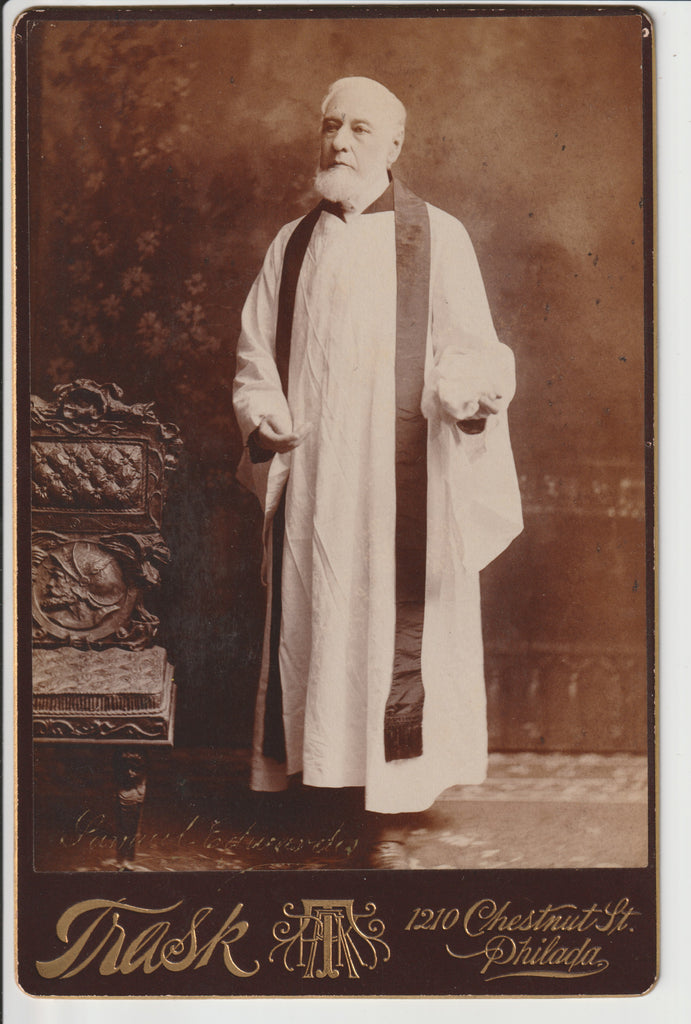 1890s Cabinet Card A. K. P. Trask Studio 1210 Chestnut St.