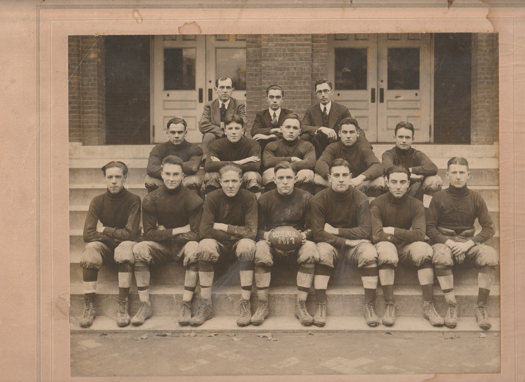 1917 West Chester High School Football Team Photograph WCHS Photo