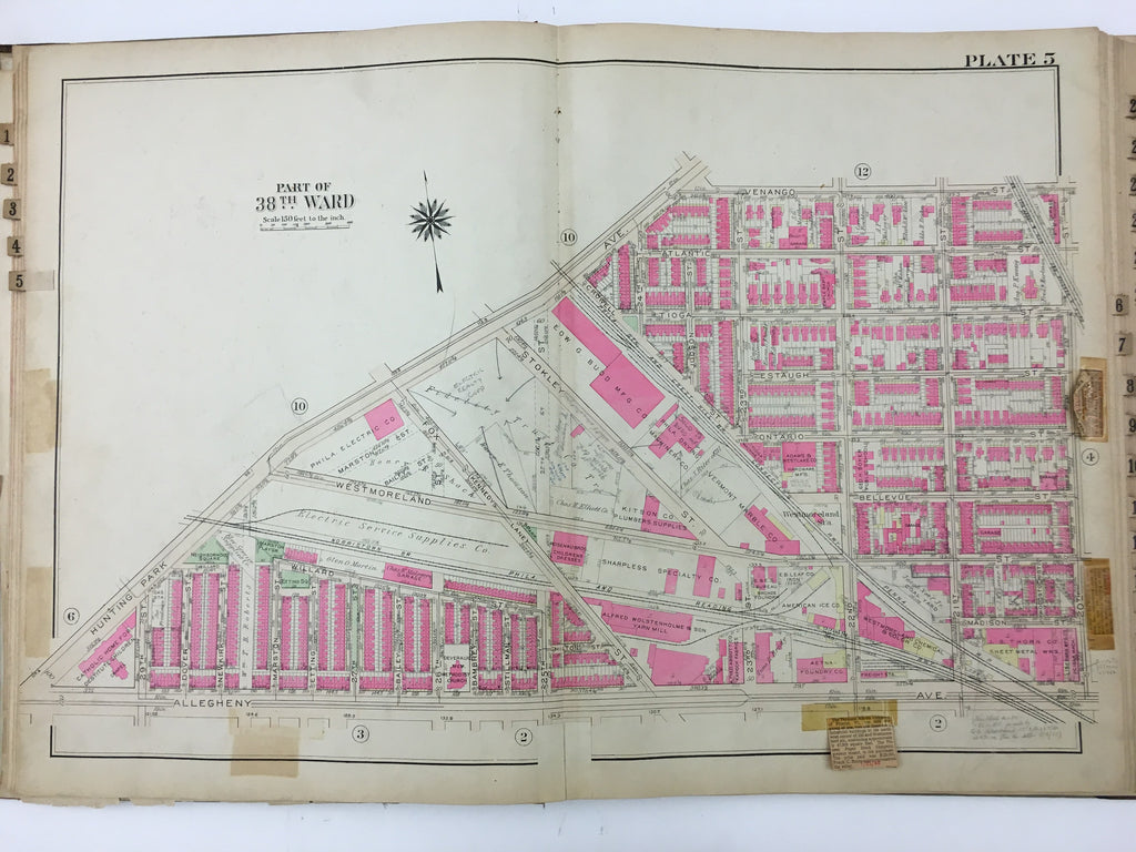 1925 Bromley Atlas - Plate 5 - Tioga: Westmoreland Street, Bronze Foundry