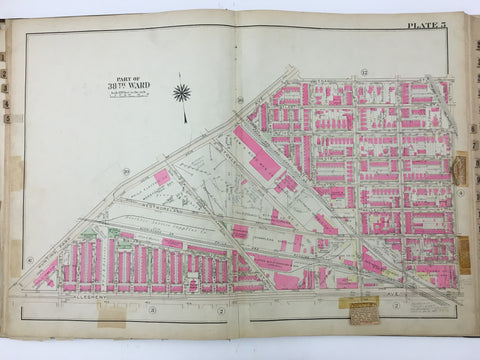 1925 Bromley Atlas - Plate 5 - Tioga: Westmoreland Street, Bronze Foundry