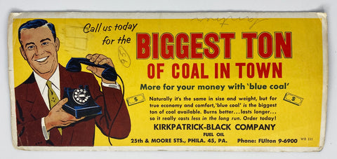 Coal Dealer Advertising Card