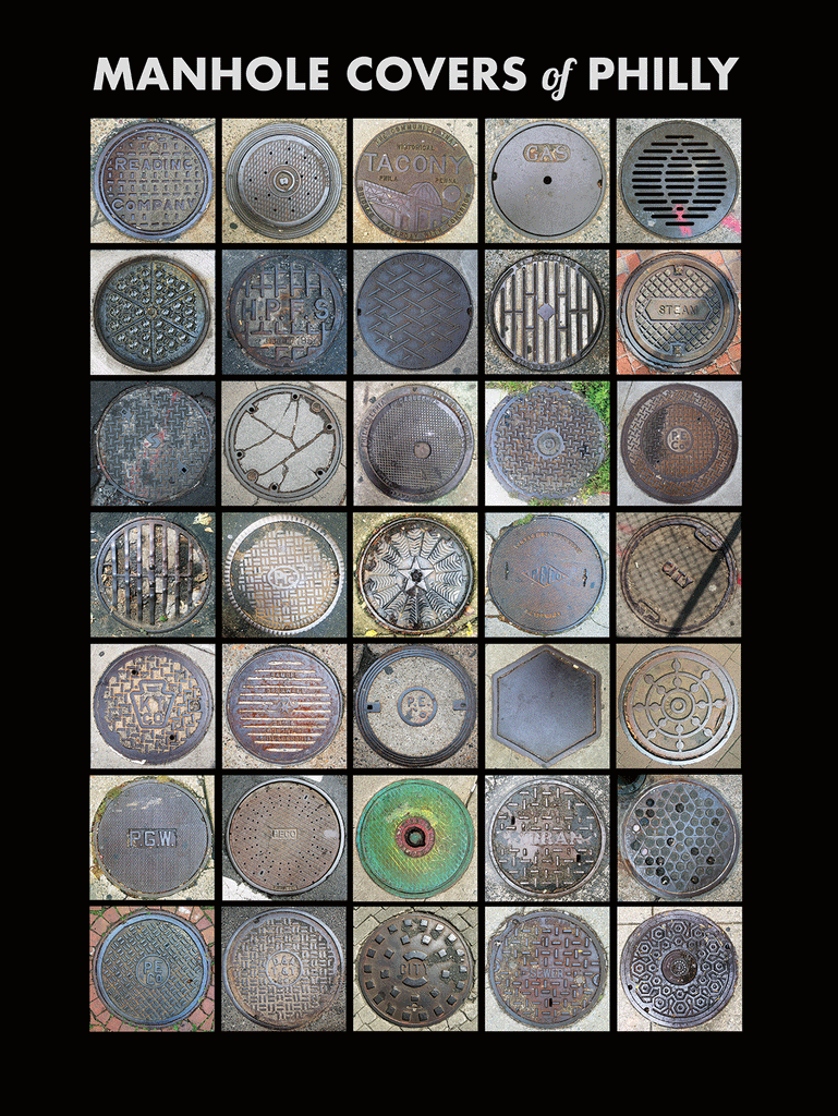 Philadelphia Manhole Covers 18x24 Poster