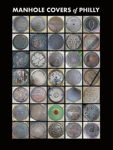 Philadelphia Manhole Covers 18x24 Poster