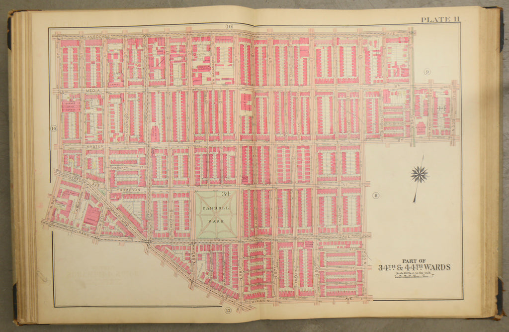 1928 Bromley Atlas -- Haddington/Carroll Park