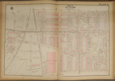 1923 Bromley Atlas Plate-Olney; P&R Athletic Club; Tabor Station