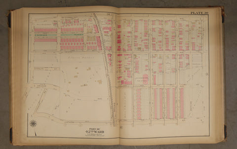 1923 Bromley Atlas - Plate 20 - Fern Rock: Nedro Ave, Julia Ward Howe Public School