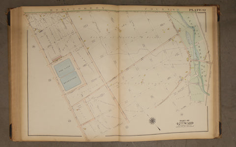 1923 Bromley Atlas - Plate 32 - East Oak Lane: 2nd St, Oak Lane Reservoir