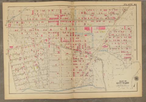 1928 Bromley Atlas - Plate 40 - Eastwick: Bartram Ave, Phila Airport