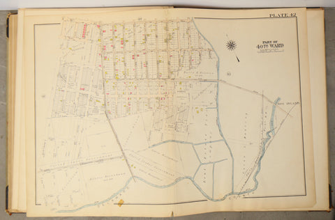 1928 Bromley Atlas - Plate 42 - Eastwick: Tinicum Ave, Philadelphia Airport